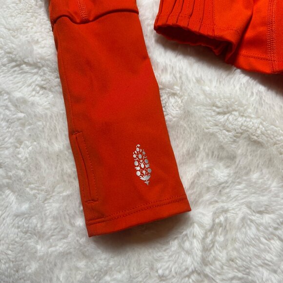 FP Movement Free People Flame Red Zip-Up Hoodie Jacket – Women's XS NWT - Picture 9 of 9